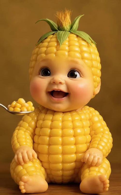 Cute little strawberry baby enjoying a sweet spoonful 🍓👶🥄 Watch till the end for the adorable “Du — AI fruit video by @happyfruitfamily