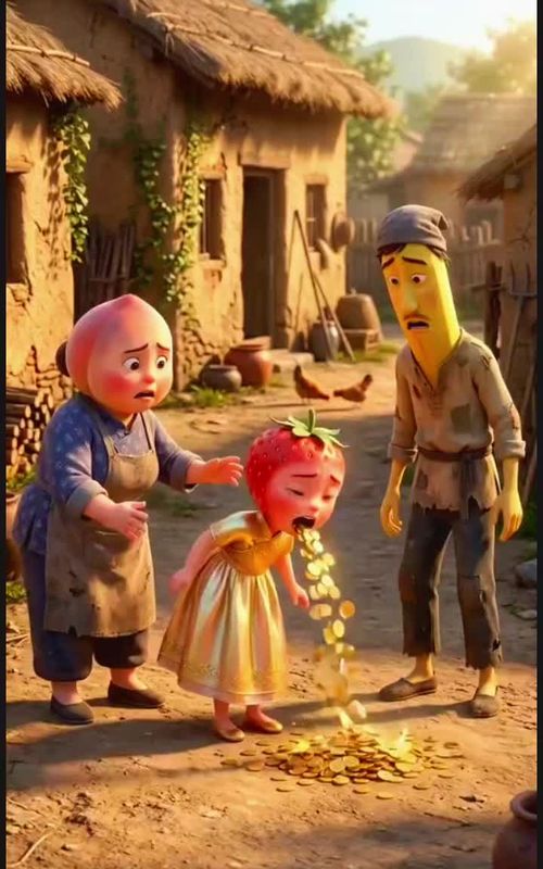 ✨🥔 AI Veggie Cartoon Story 😂🥕🥬 | Potato, Radish & Carrot's Funny Adventure! 🎬🤖 #AICartoon 🤖 # — AI fruit video by @33468237no8