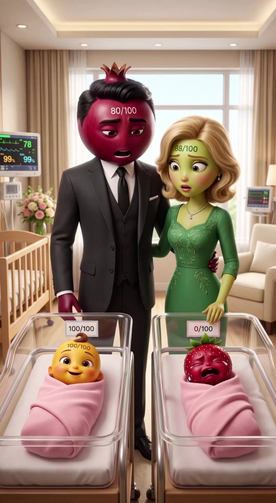 part 1 | #aifruit #fruitdrama — AI fruit video by @luxewery
