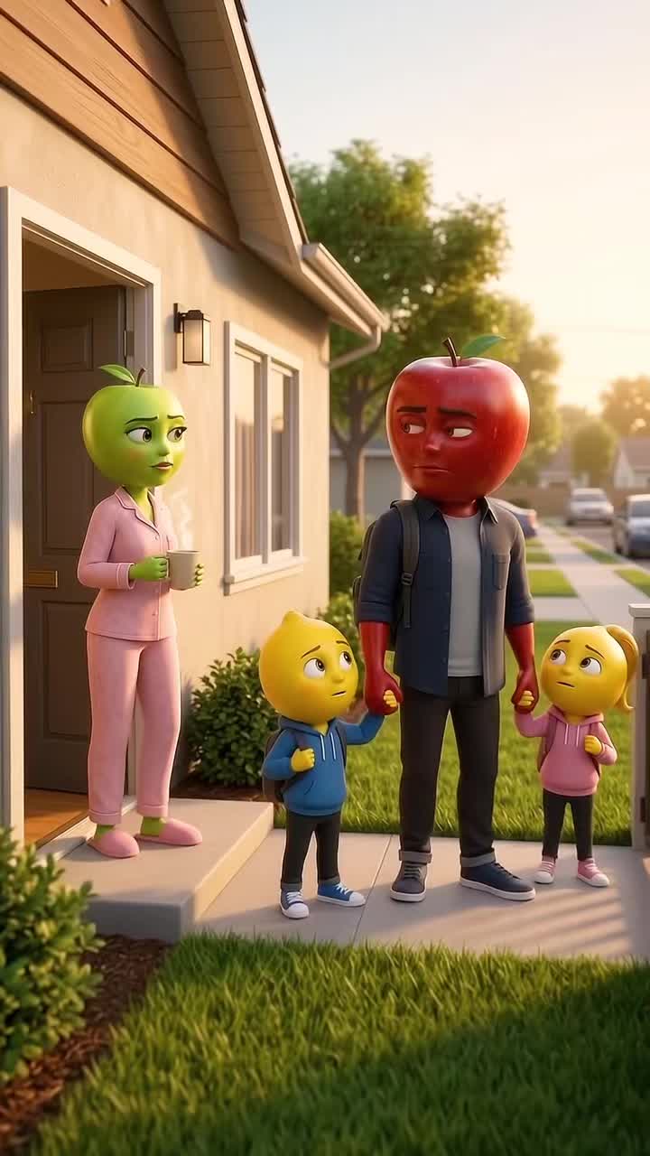 Part 1 | The DNA Test #aifruit #fruitstory #fruitdrama #aistory #fruit  — AI fruit video by @fruity_munch2
