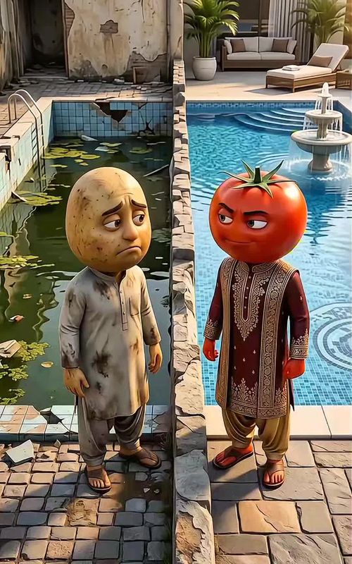 Part 1 Tamatar Ne Aalu Ko Toota Pool Diya, Phir Mila 10 Lakh! 🥔🍅💰 | Part 1 #AaluStory #Tamatar #V — AI fruit video by @fastandfurious441
