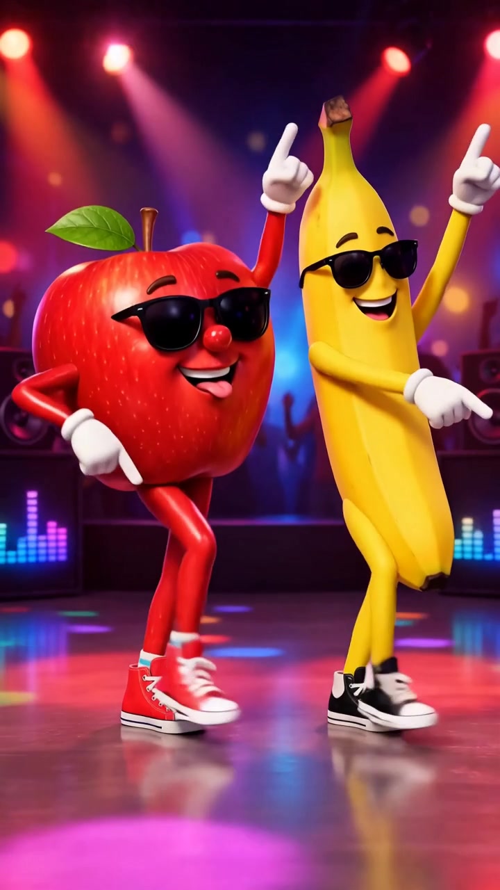 #dancingfruit  #fyp  #aigenerated  #apple #aifruit — AI fruit video by @elingeniero640