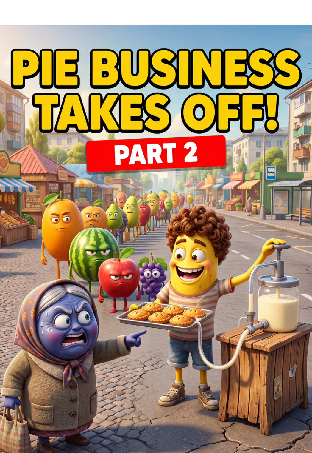 THE PIE BUSINESS TAKES OFF | Part 2 🍰

#aifruit #fruitdrama #бубавпн #funnyvideo #comedy 

💬 Banan — AI fruit video by @vovoev