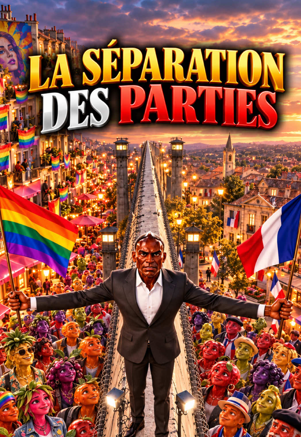 A votre avis ils peuvent s’entendre malgré la différence de leurs peuples ? 🤔
PARTIE 1 
#fruitstory — AI fruit video by @gougougagaaaaa