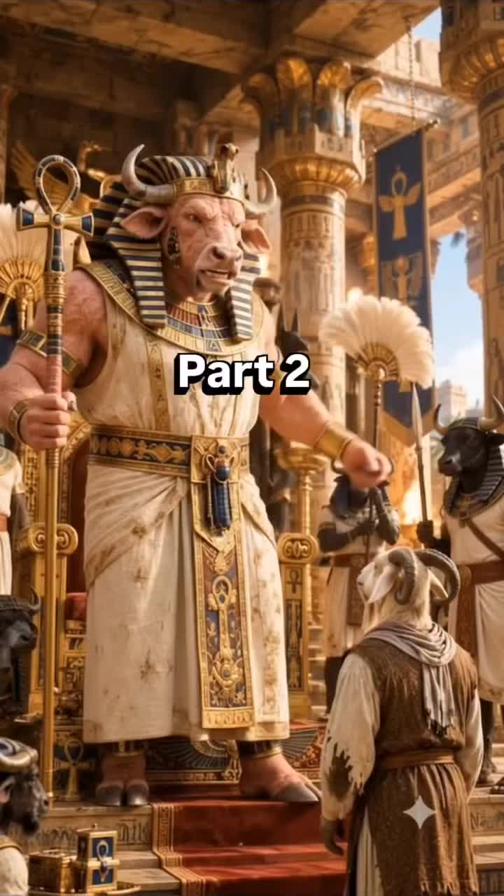 egypt ka raja part 2 #aistory #creatorgrowthchallenge #tiktokgrowthchallenge #creatorsearchinsights  — AI fruit video by @maestro.of.motion