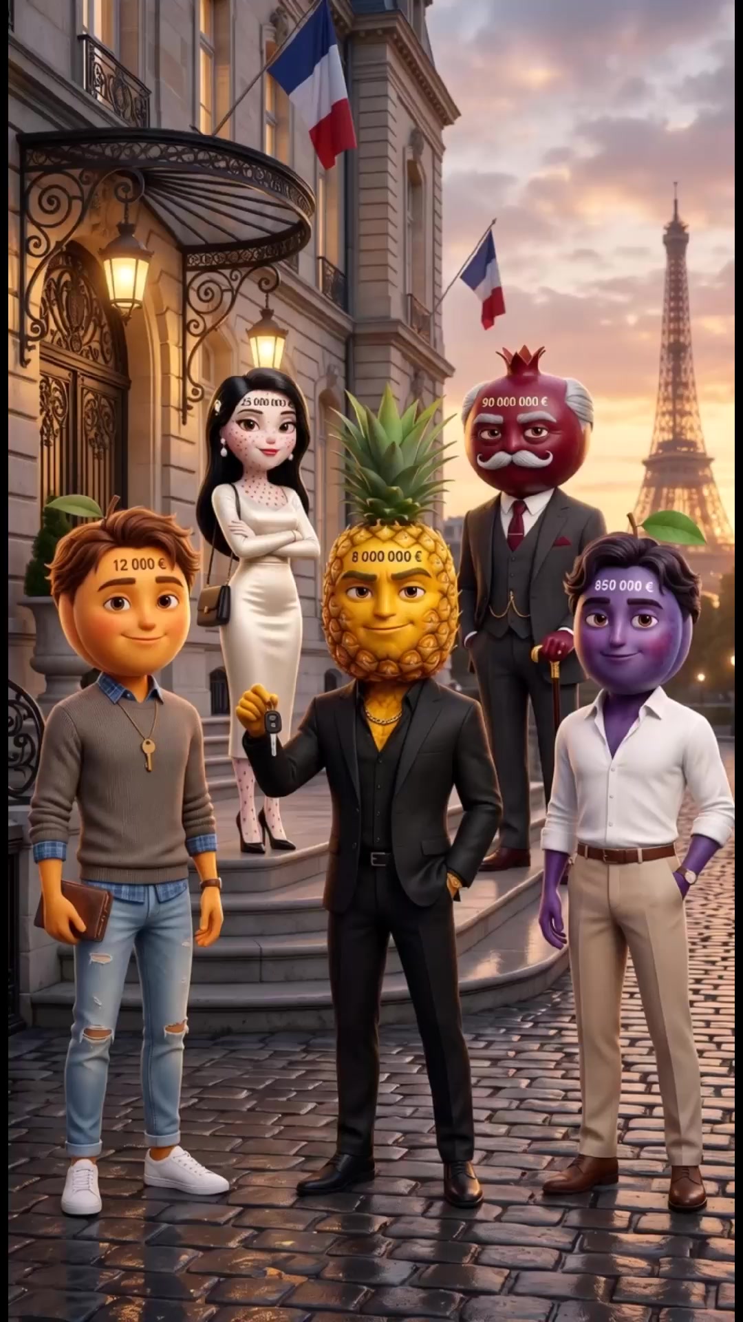 part 1 | #fruitdrama #aifruits — AI fruit video by @quizmaster_iqhunt