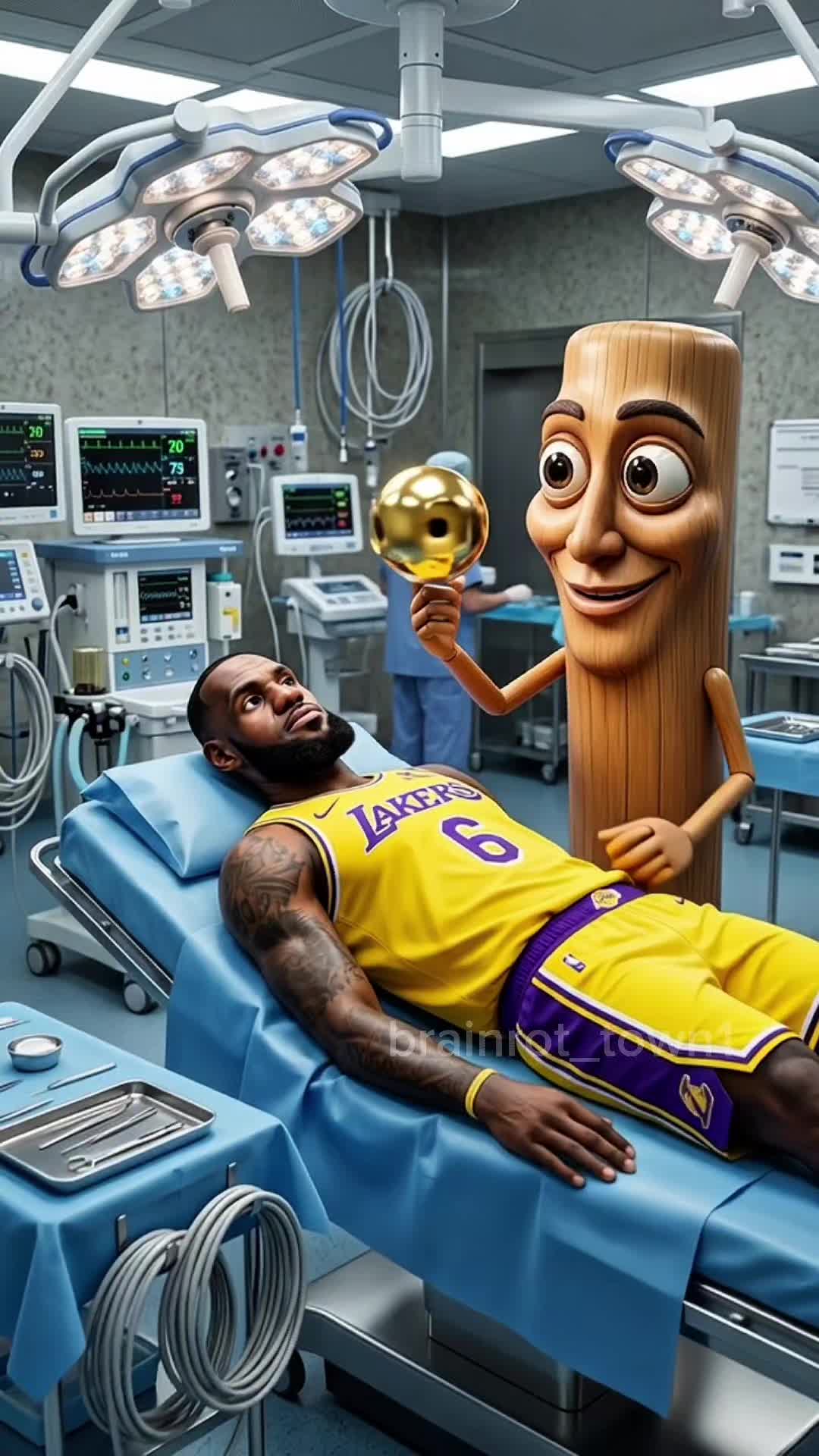 LebronJames with the golden eye🥇👁 #lebron #stephencurry #sahur #brainrot #italianbrainrot — AI fruit video by @brainrot_town1