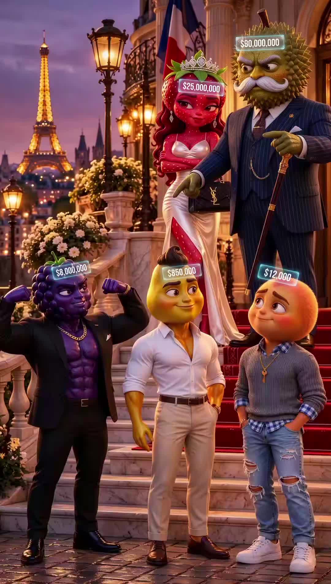 Who is the man who will win the wealthy princess's heart? PART 1 #aistory #emotionalstory #animation — AI fruit video by @vaxyy7