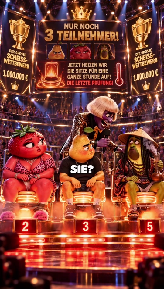 💩 Wer hält am längsten auf der Toilette durch und gewinnt 1 MILLION E... — AI fruit video by @bredflix