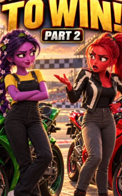BIKE CHALLENGE 🏍️🔥 | PART 2 She Cheated to Win, But Her Plan Backfired! 😱😂 Description: Scarlett — AI fruit video by @eliteaidrops