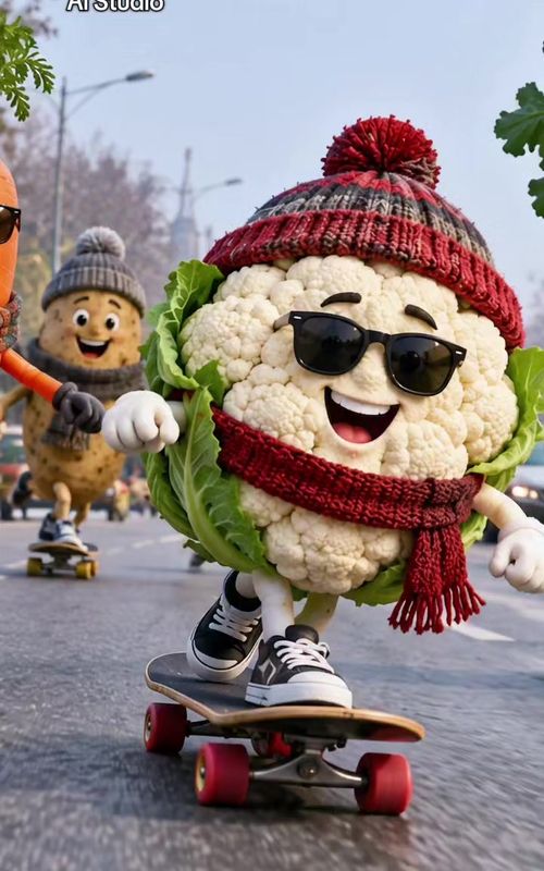 winter vegetable welcome 😁  ai video, ai cartoon, funny video  #winter #vegetables #aicartoon #kass — AI fruit video by @junglebook0011