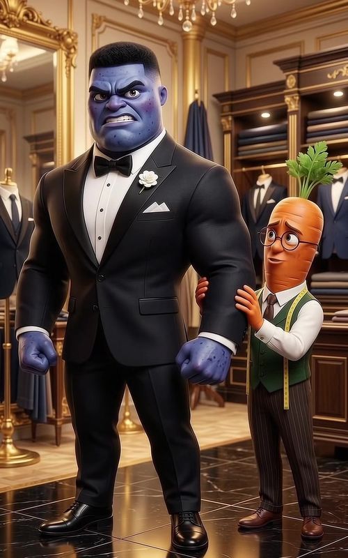 Blue’s Suit #aivideo #aivideos #plottwist #fyp #sadstory — AI fruit video by @justinbig03