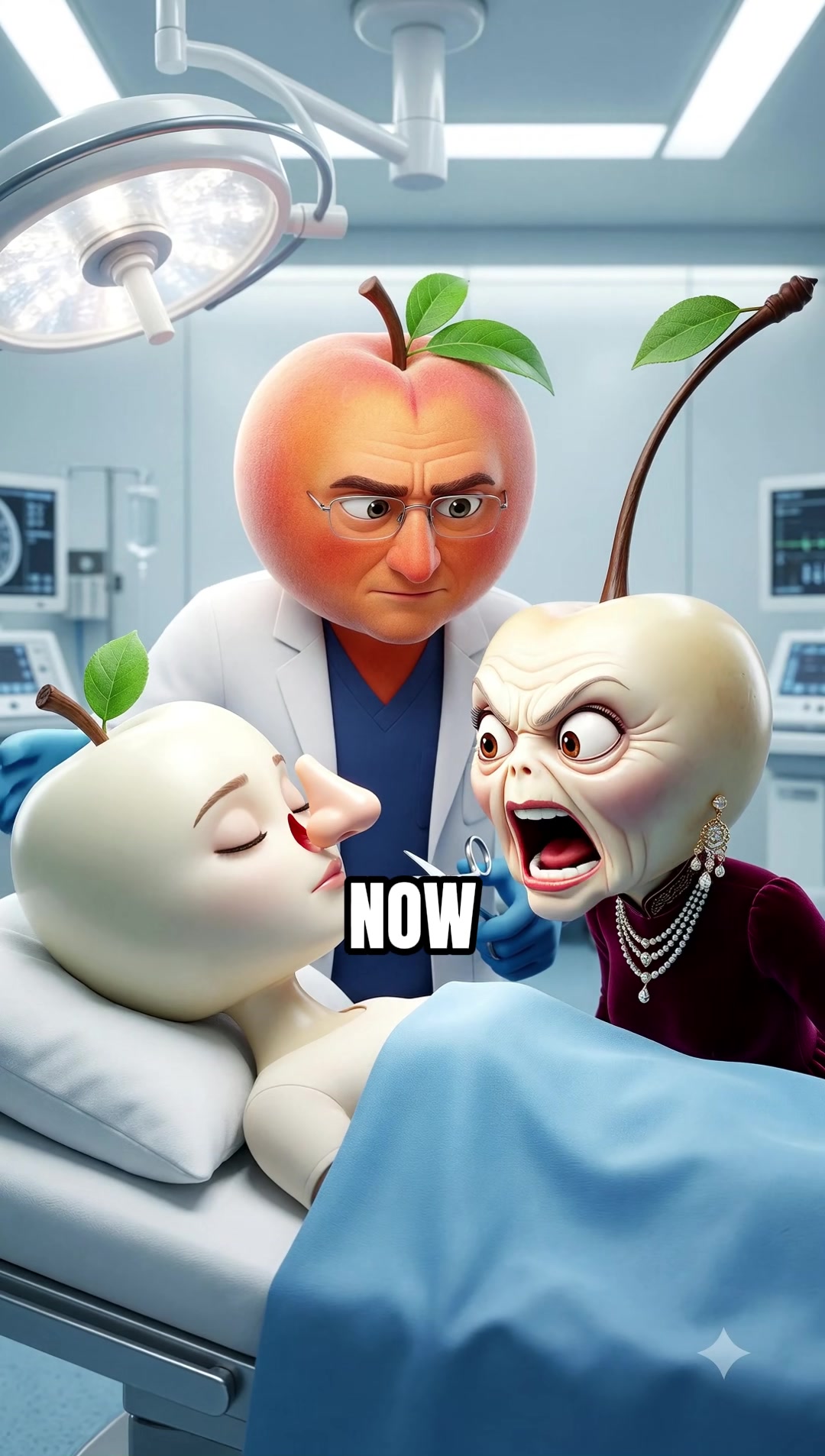 The Gorgeous Nose of Miss Apple #story #fruitstory #aistory #viral — AI fruit video by @baodareal