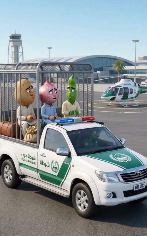 #creatorsearchinsights Aalu Pyaz Aur Guard Jail Pohanch Gaye 😂🚔 | Dubai Mission Part #AaluPyaz #Ve — AI fruit video by @vegetablestories21
