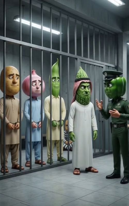 #creatorsearchinsights Jail Mein Qaidiyon Ka Naya Masla 😂🤣 | Vegetable Stories #VegetableStories # — AI fruit video by @vegetablestories21